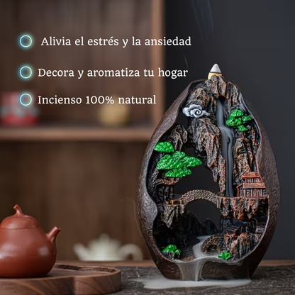 Quemador Incienso con Efecto Cascada